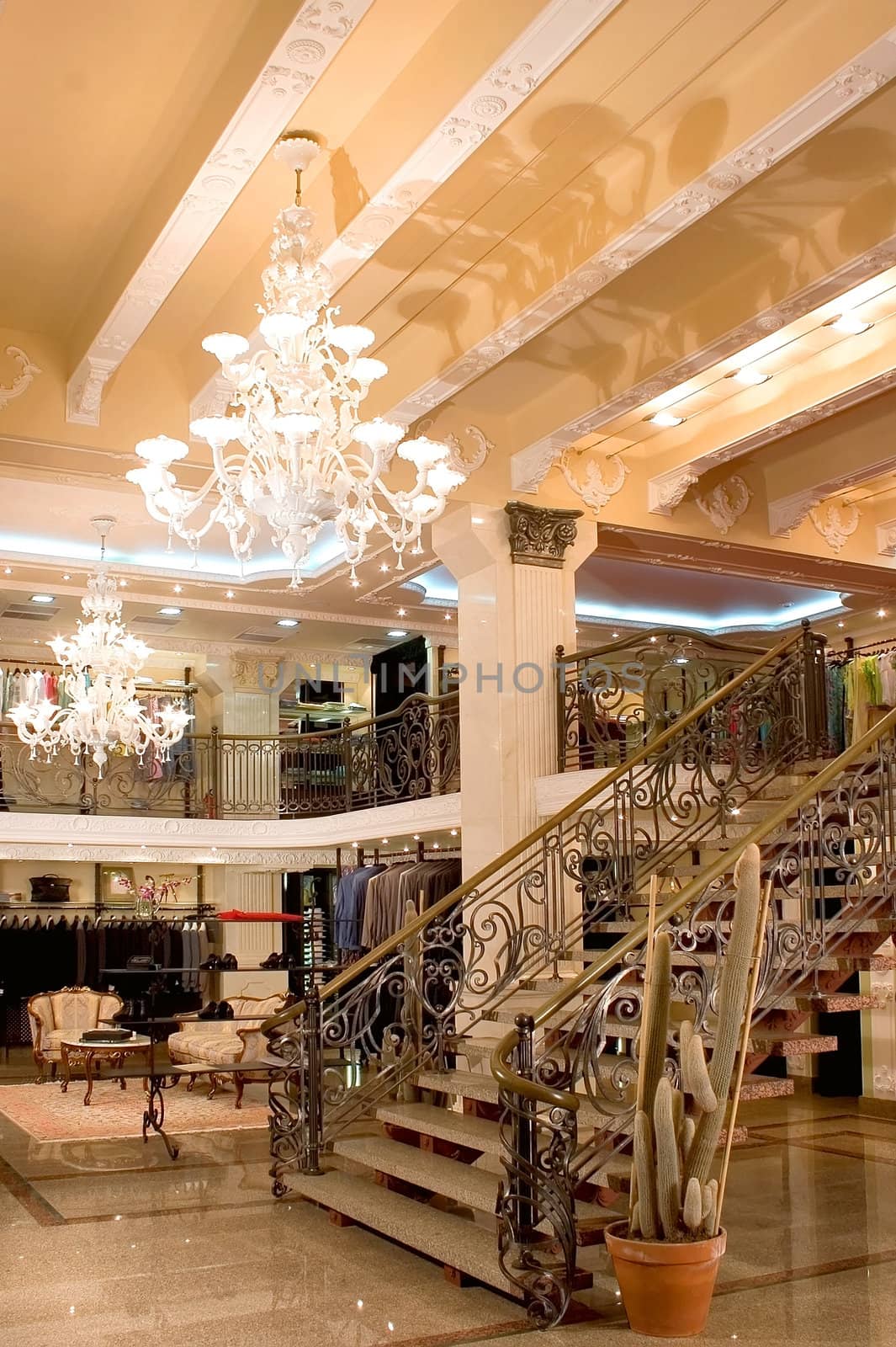 Interior of a fashionable boutique