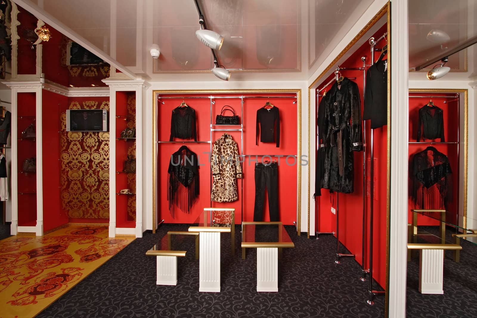 Interior of a fashionable boutique