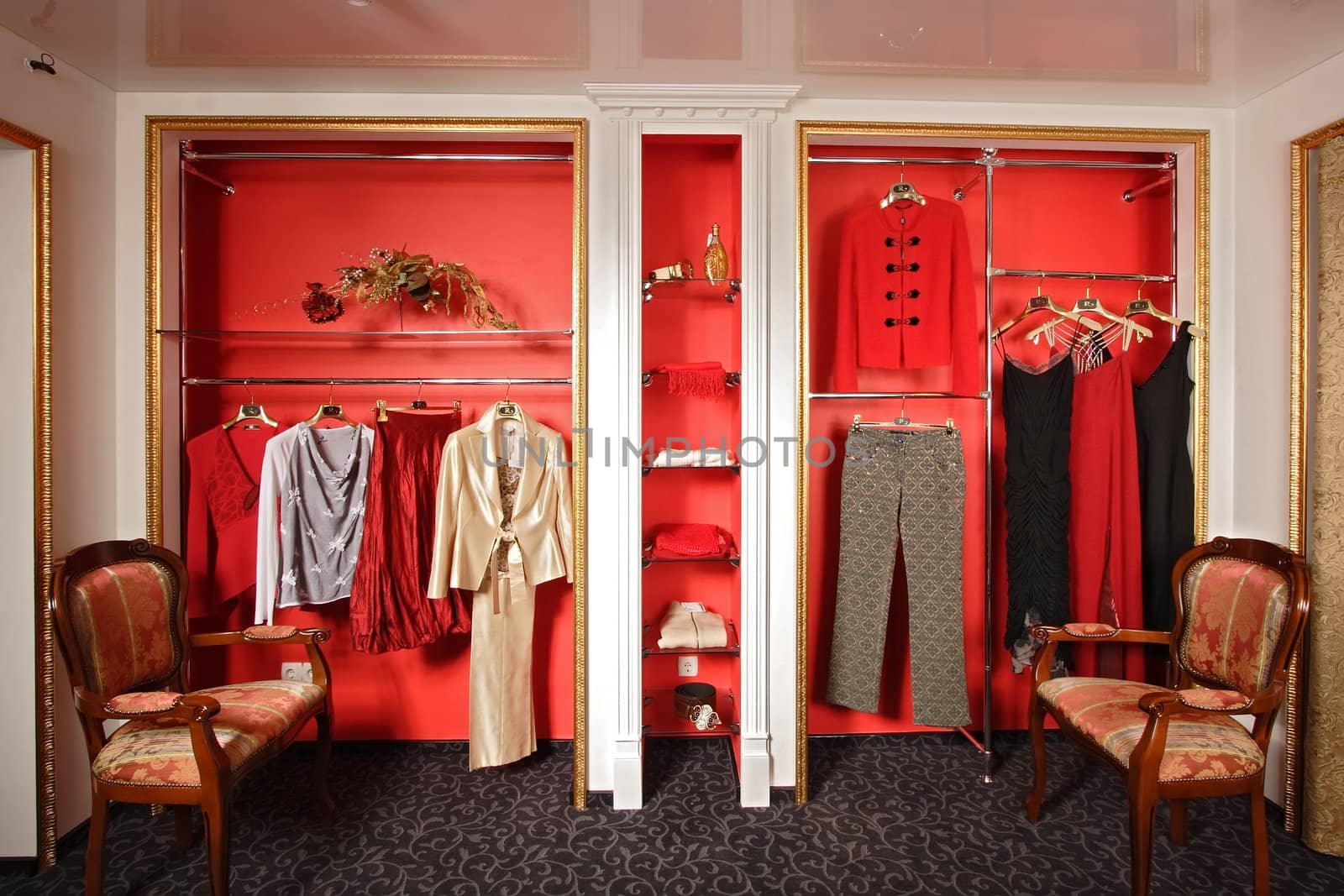 Interior of a fashionable boutique
