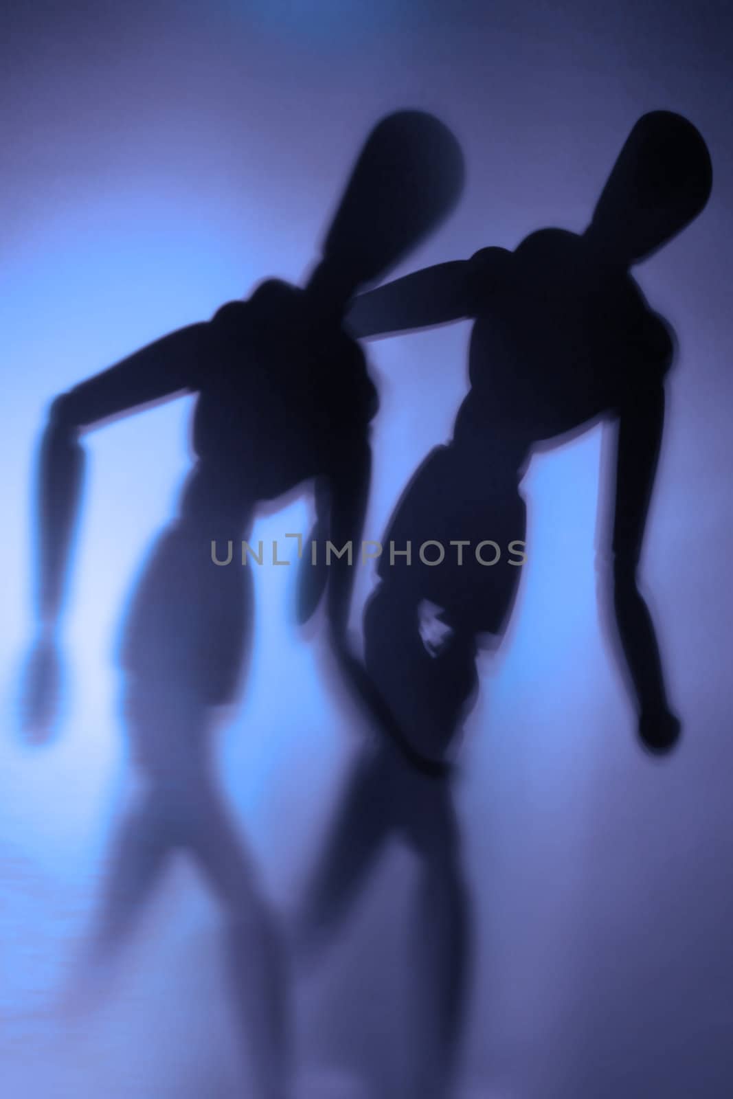 blurry silhouette of a figure in motion