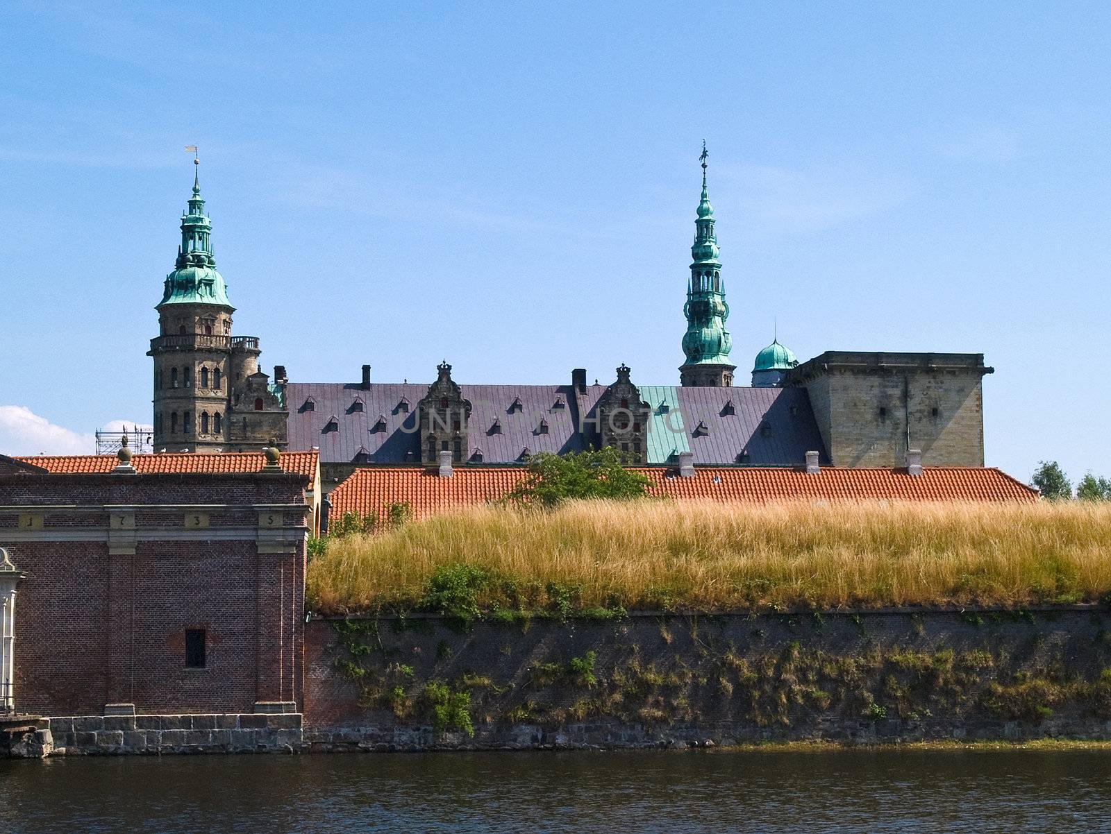 Kronborg Castle of Hamlet  by William Shakespeare Elsinore  Helsingor Denmark 