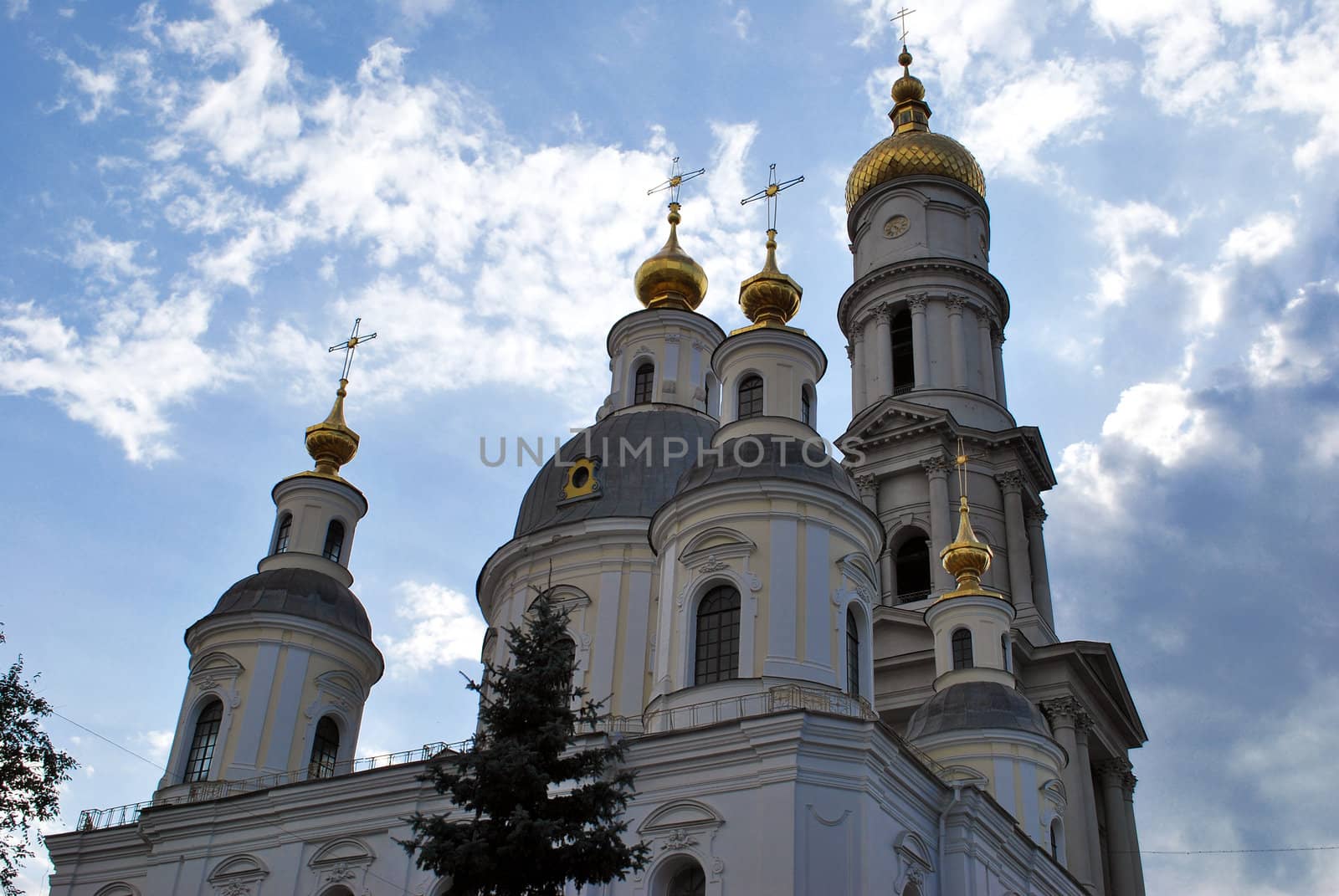 Old Church with bells In The Center Of Kharkov