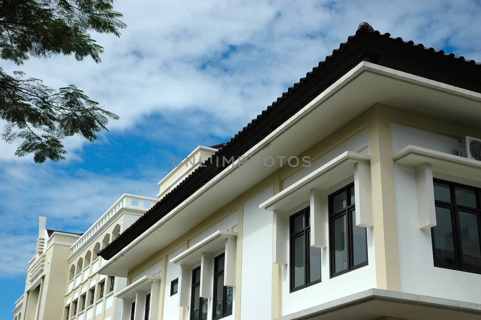 university building with modern design and architecture