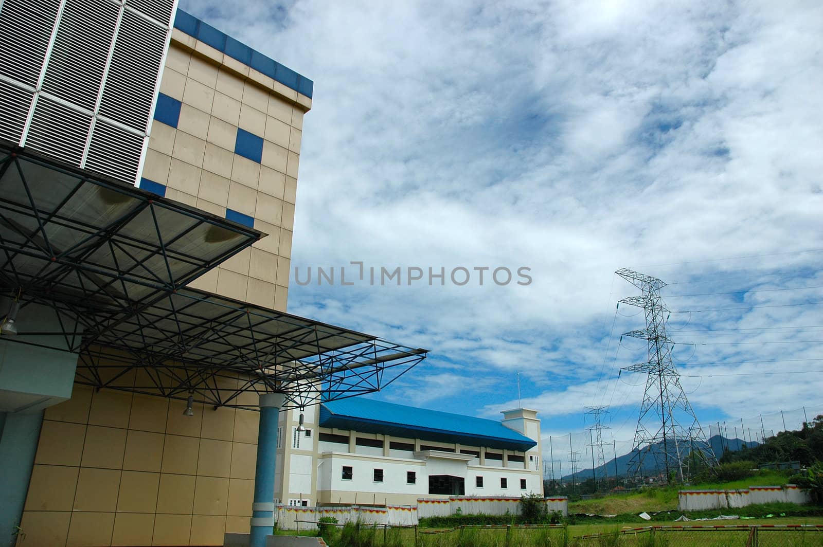 sport hall with modern design and architecture