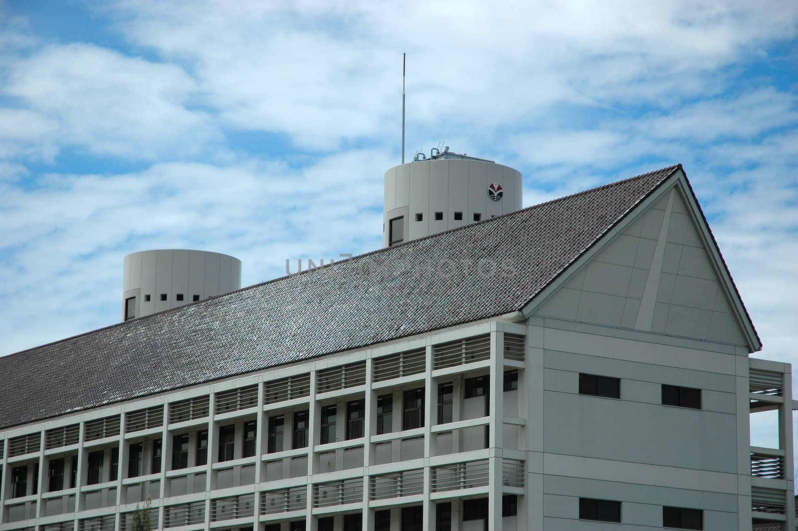 university building with modern design and architecture
