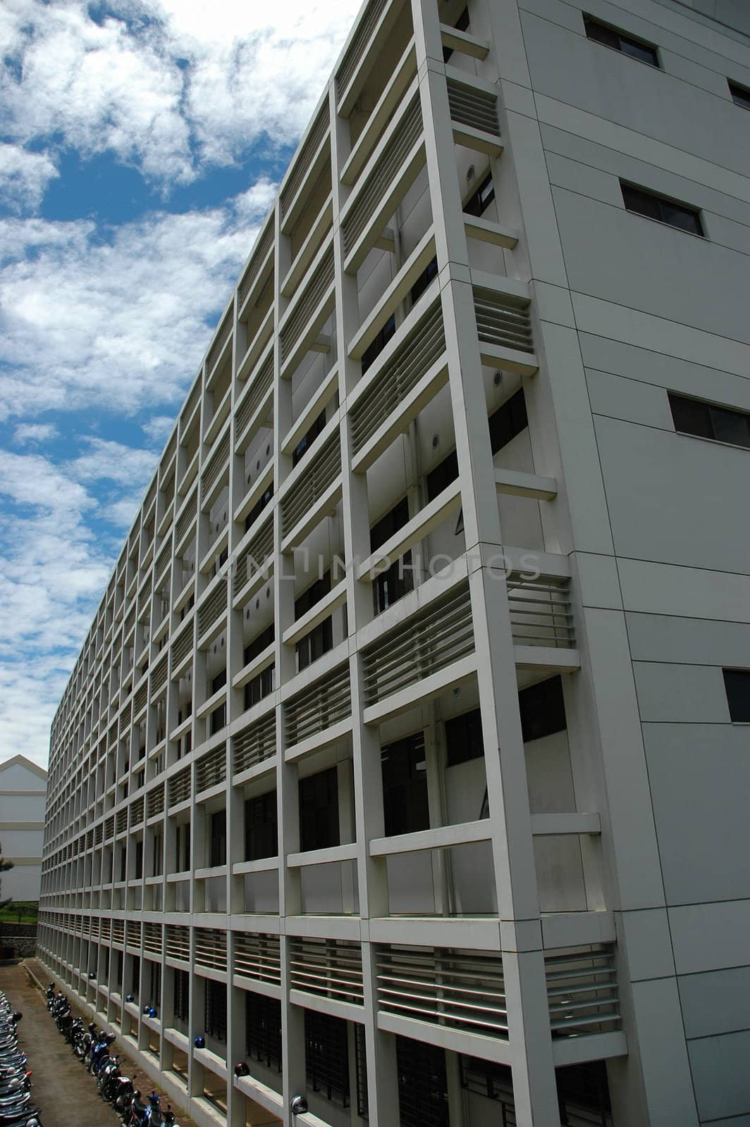 university building with modern design and architecture
