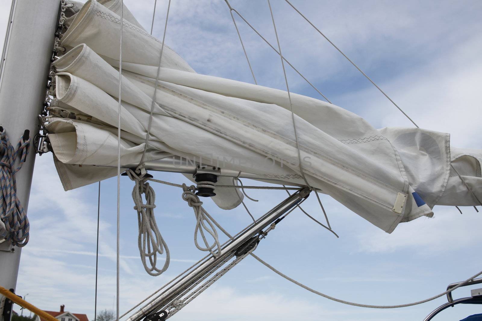 detail of a sail boat by bernjuer