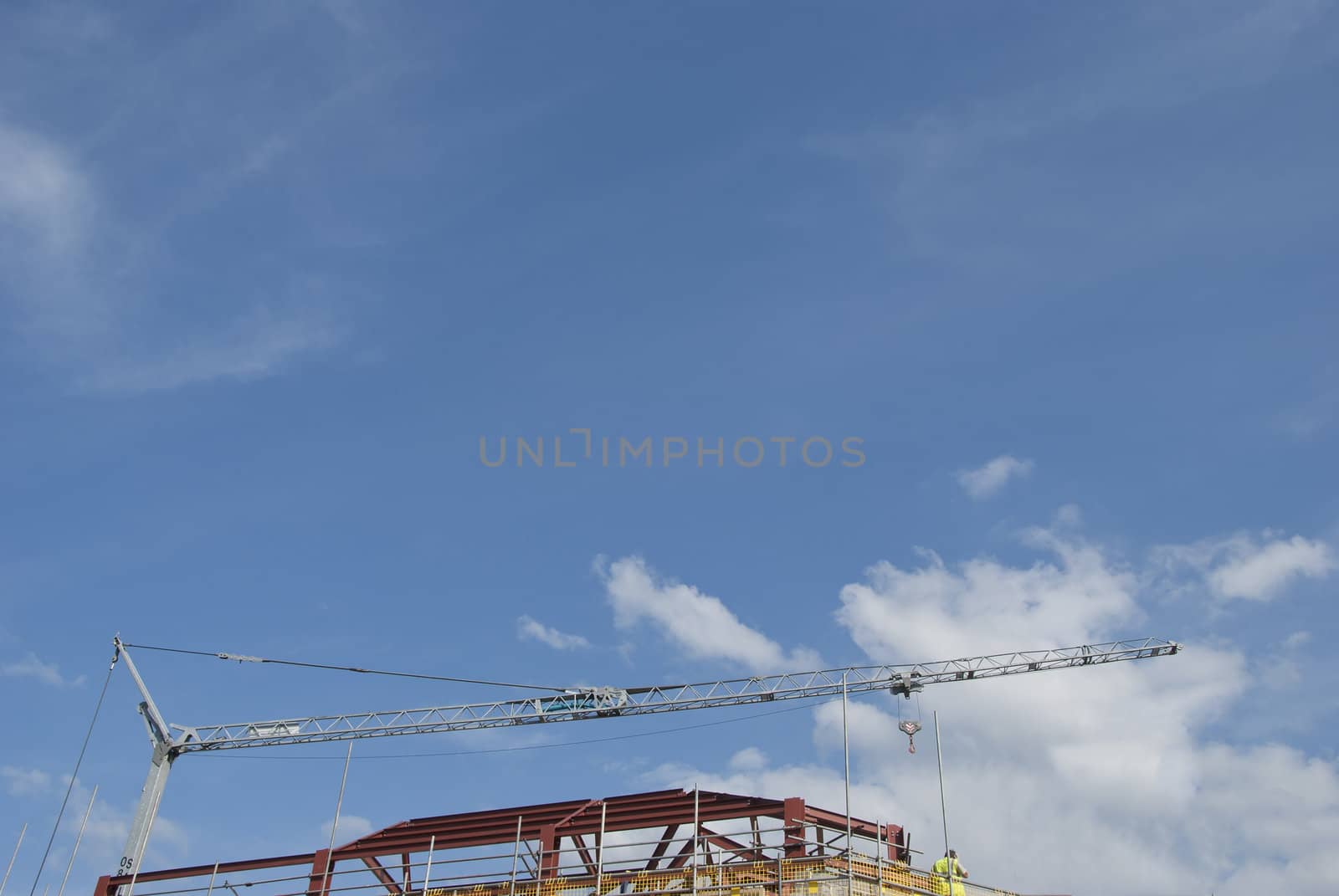Construction Crane and site by d40xboy