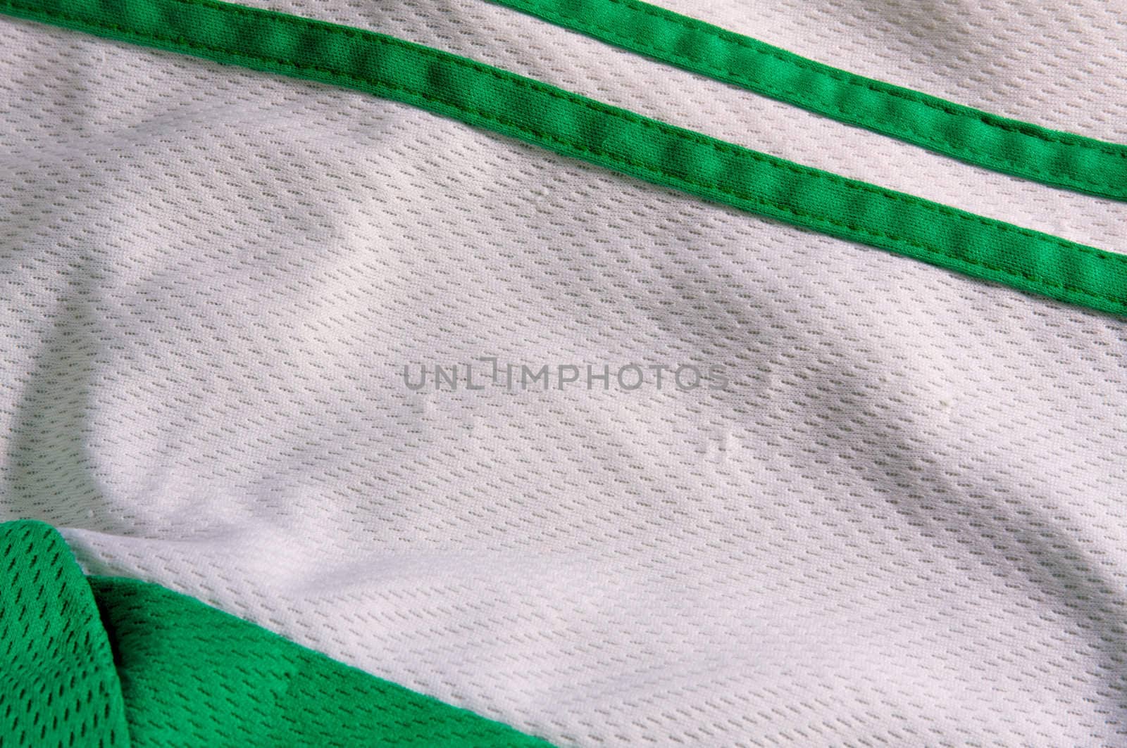 Green and White Jersey Material by shalomyoseph