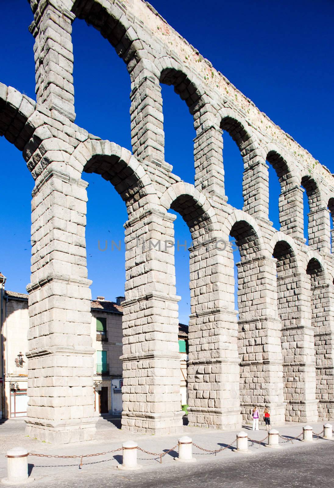 Roman aqueduct, Segovia, Castile and Leon, Spain