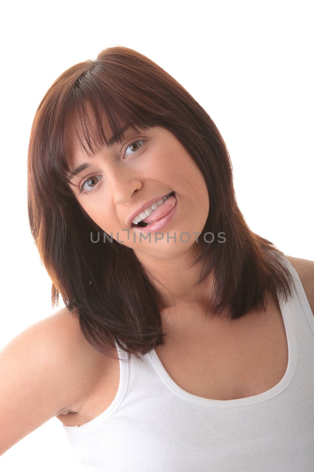 Young woman portrait - with face expression