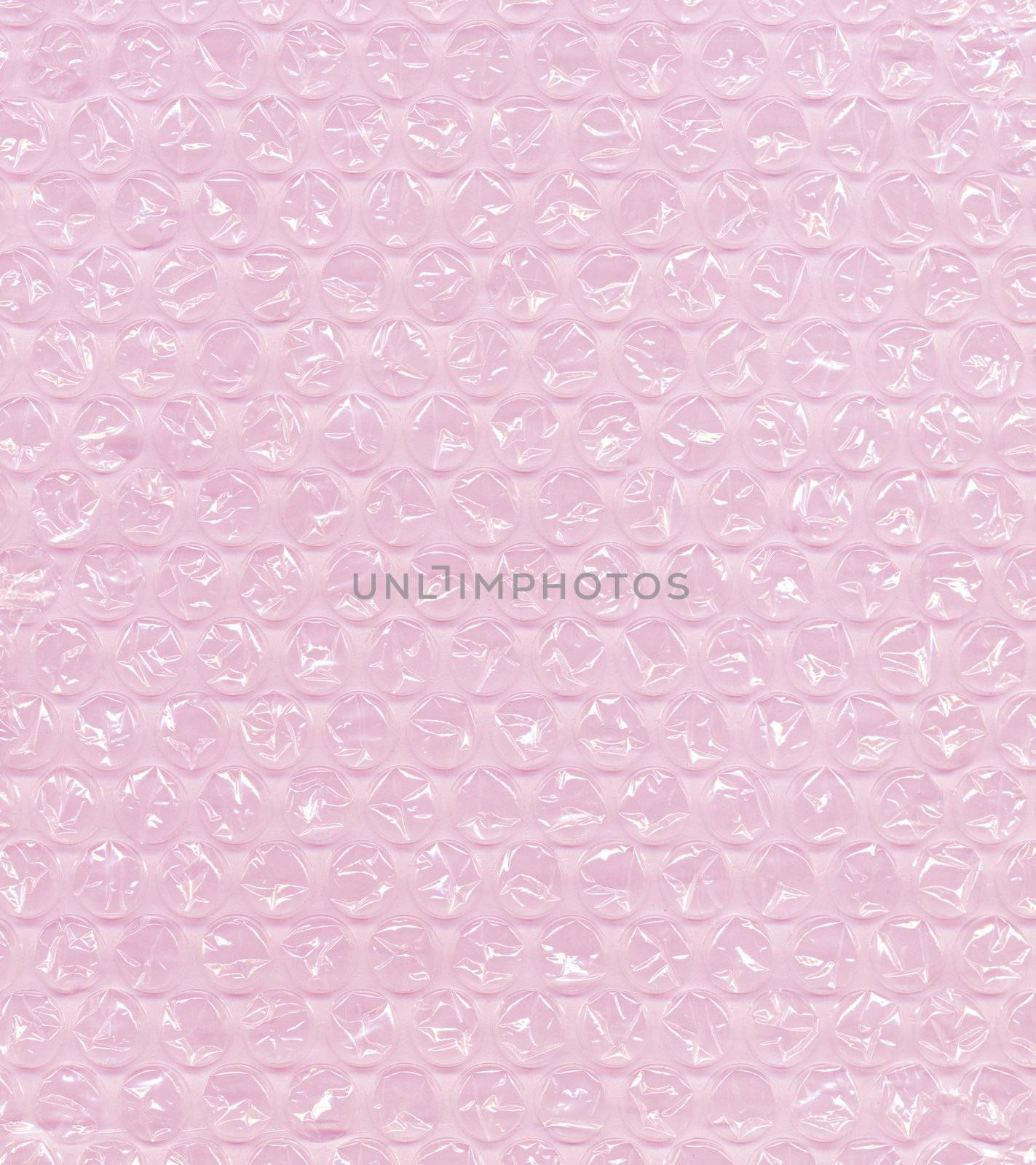 Pink bubble wrap sheet useful as a background