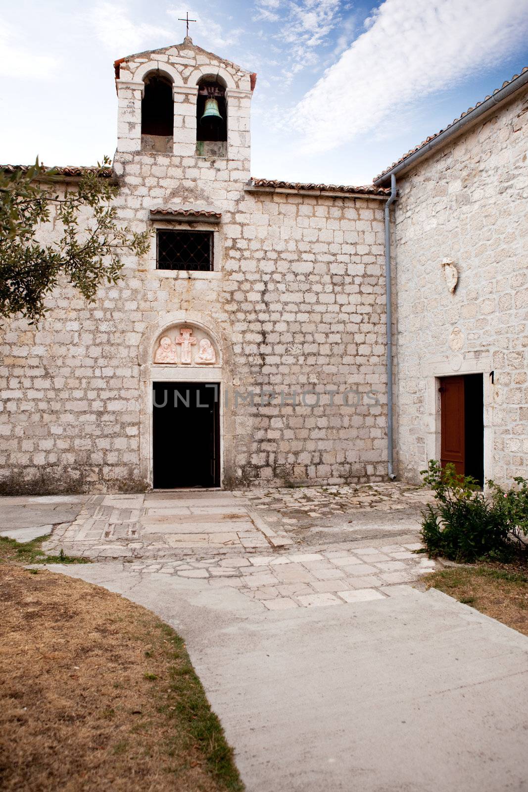 An old stone church in Rab Croatia