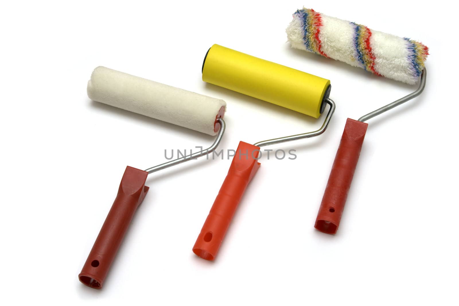 three paint rollers by alkorphoto