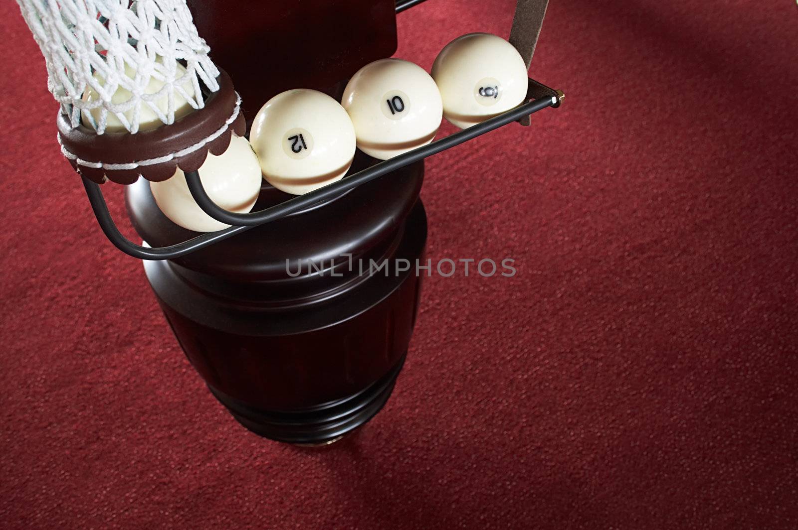 balls in a billiard pocket by terex