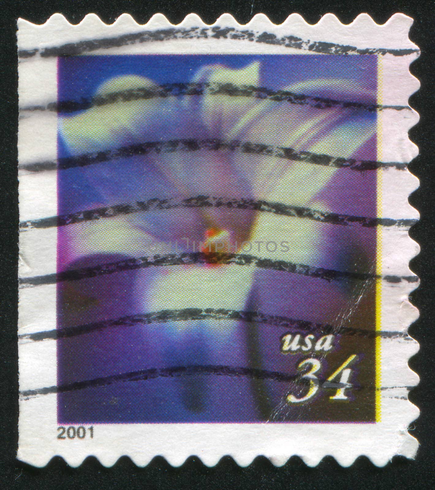 UNITED STATES - CIRCA 2001: stamp printed by United states, shows flower, circa 2001