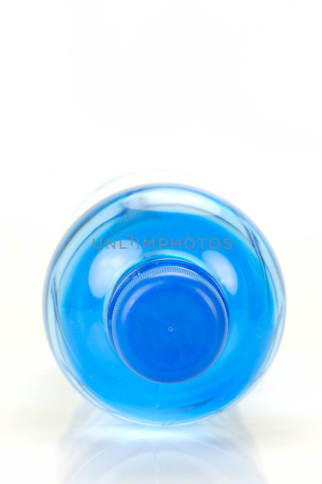 Bottle drinking water isolated against a white background