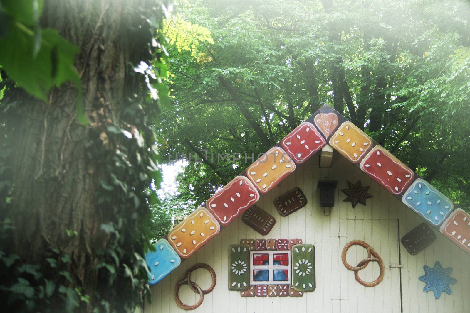 myth of hansel and gretel with gingerbread house