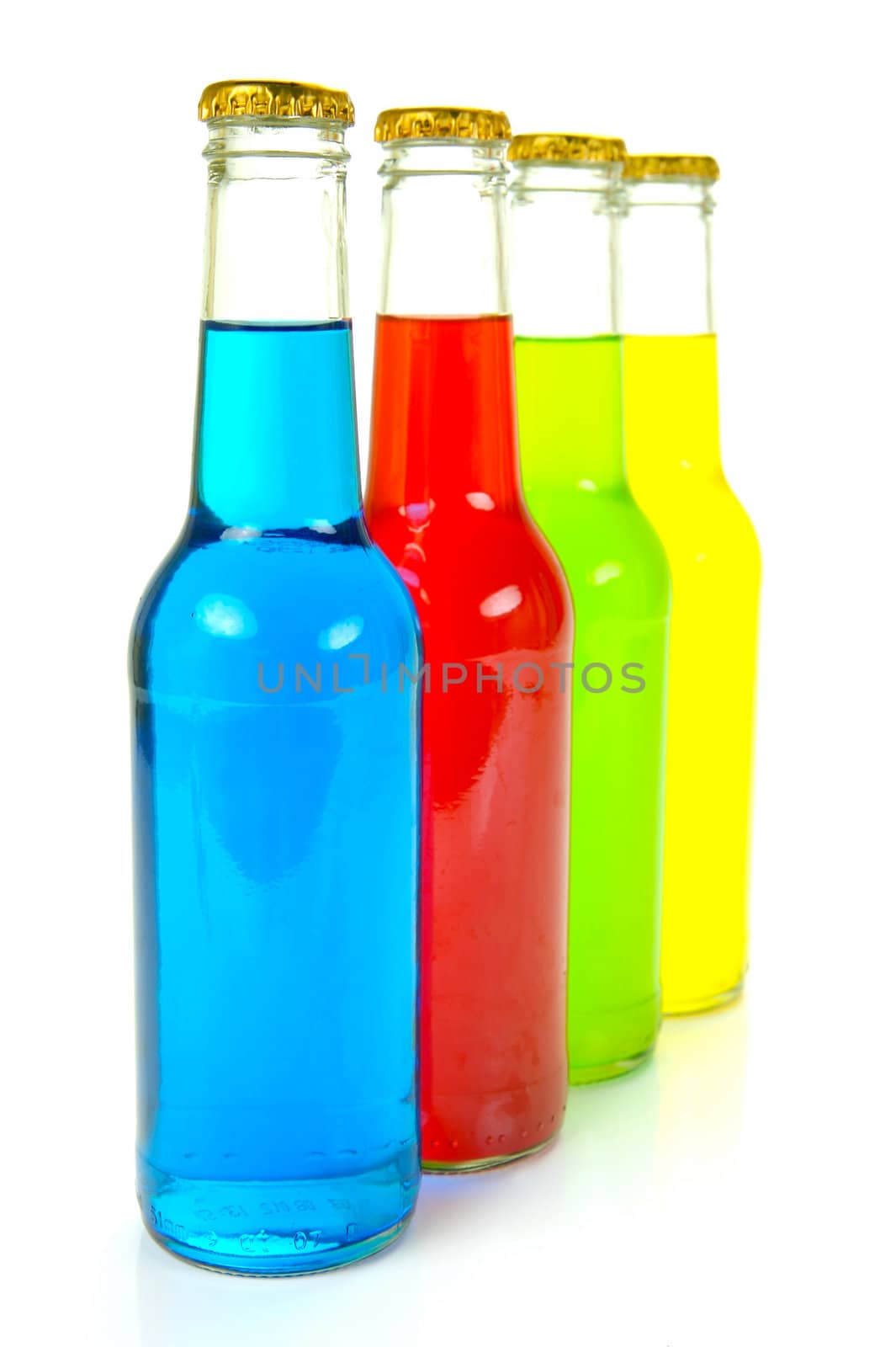 Alco Pop premix alcoholic drinks isolated against a white background