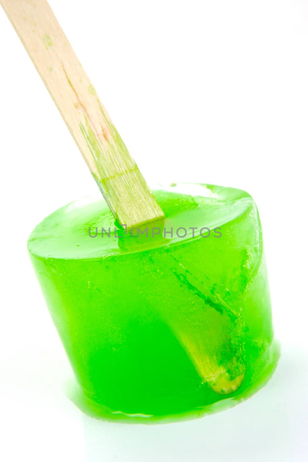 Flovored icy poles isolated against a white background