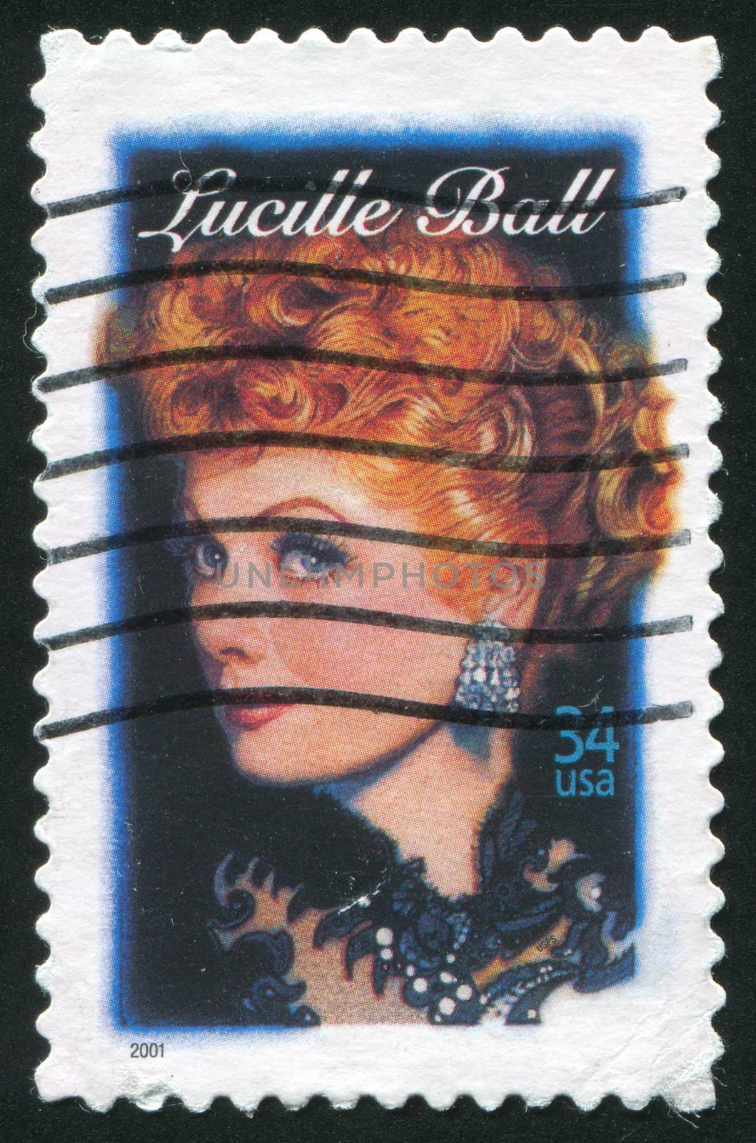 UNITED STATES - CIRCA 2001: stamp printed by United states, shows Lucille Ball, circa 2001