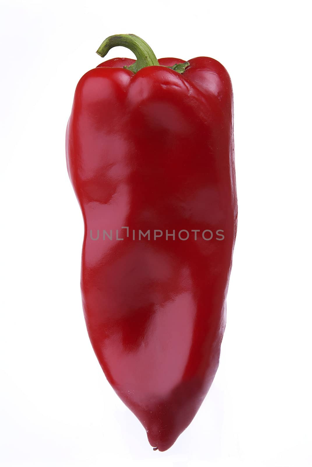 Red pepper isolated on white