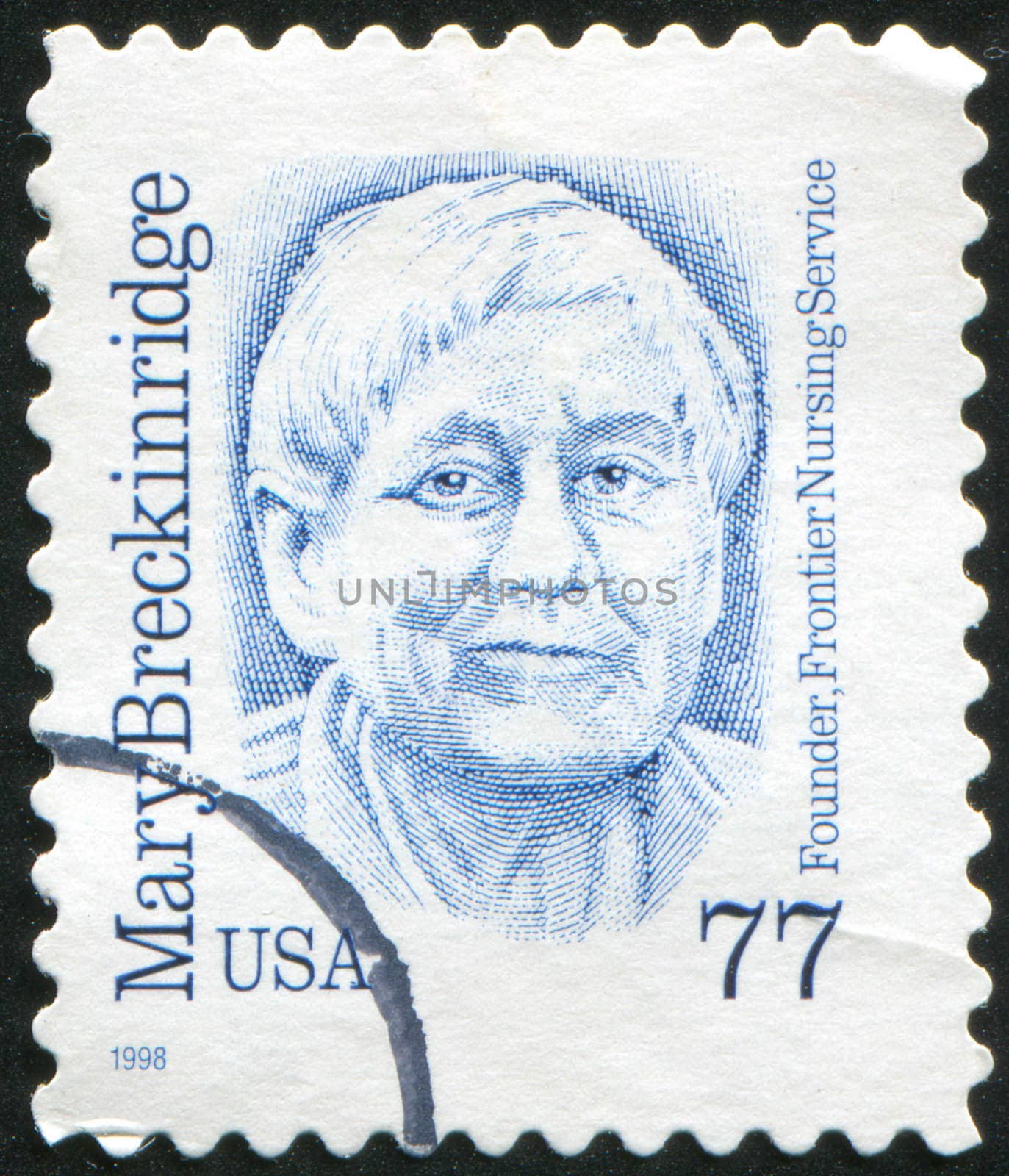 UNITED STATES - CIRCA 1998: stamp printed by United states, shows Mary Breckinridge, circa 1998