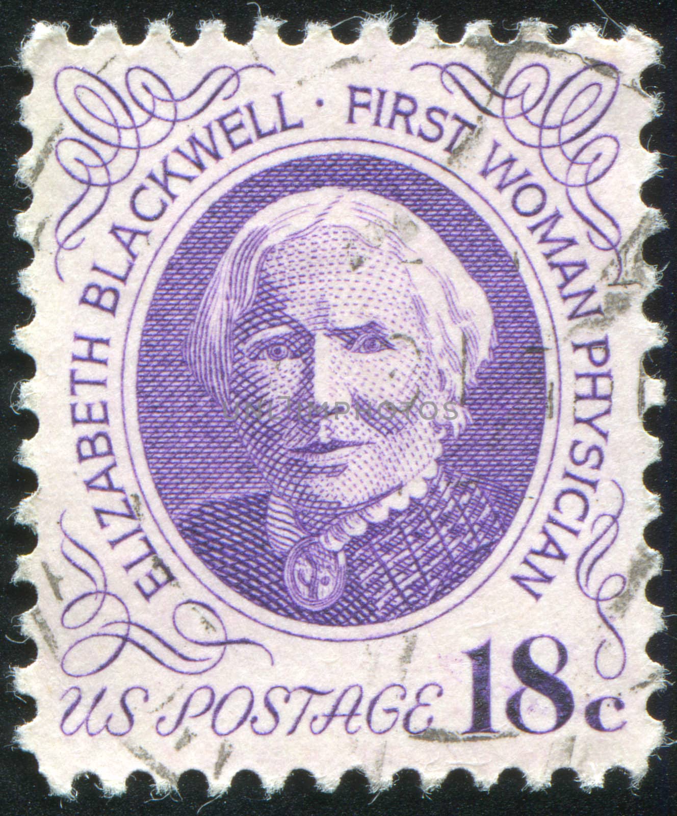 UNITED STATES - CIRCA 1970: stamp printed by United states, shows Elizabeth Blackwell, circa 1970