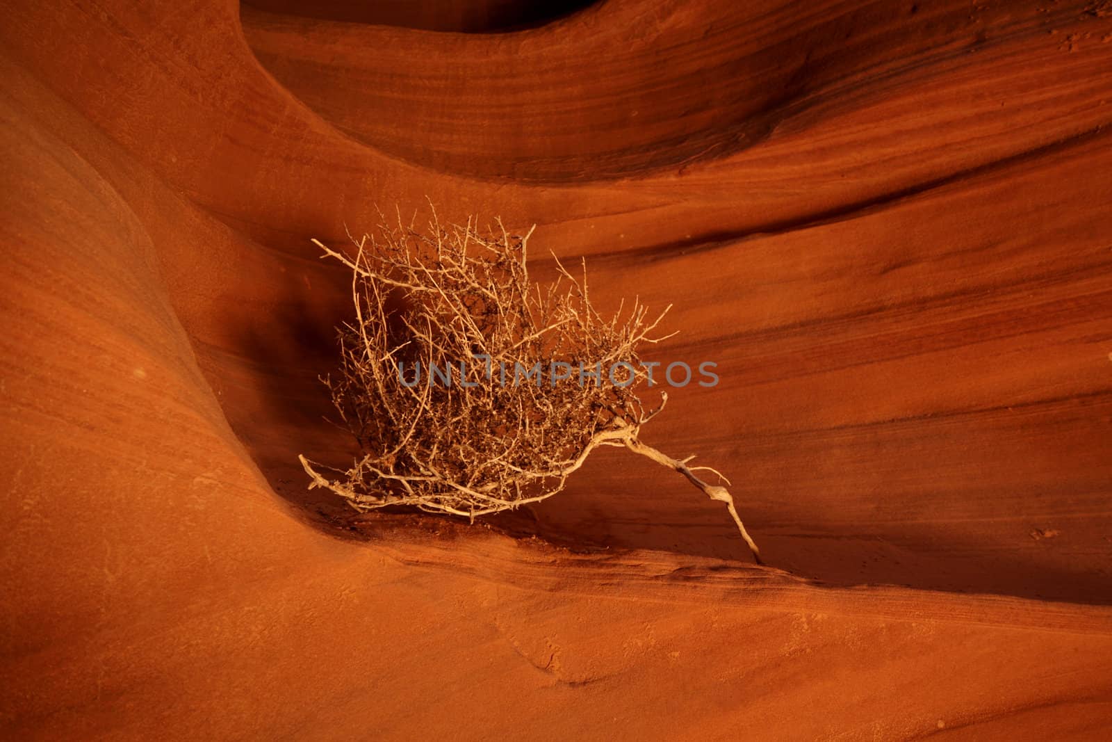 light beam at the upper antelope canyon in arizona