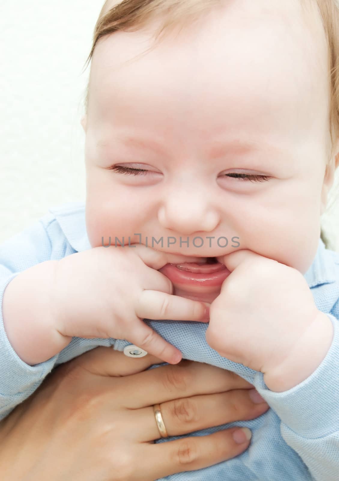 Adorable laughing baby boy by Angel_a