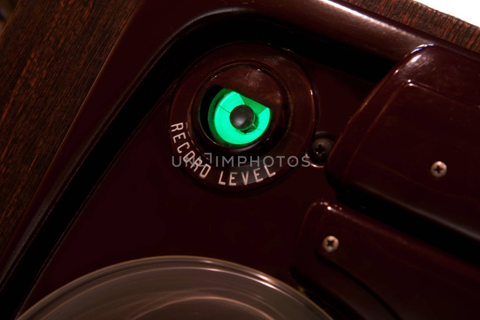 Tube green magic eye record level meter by GunterNezhoda