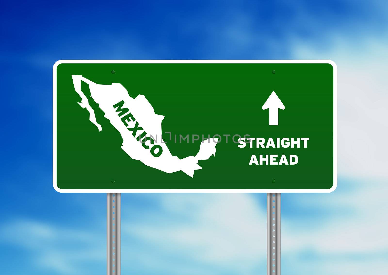 Mexico Highway Sign by kbuntu