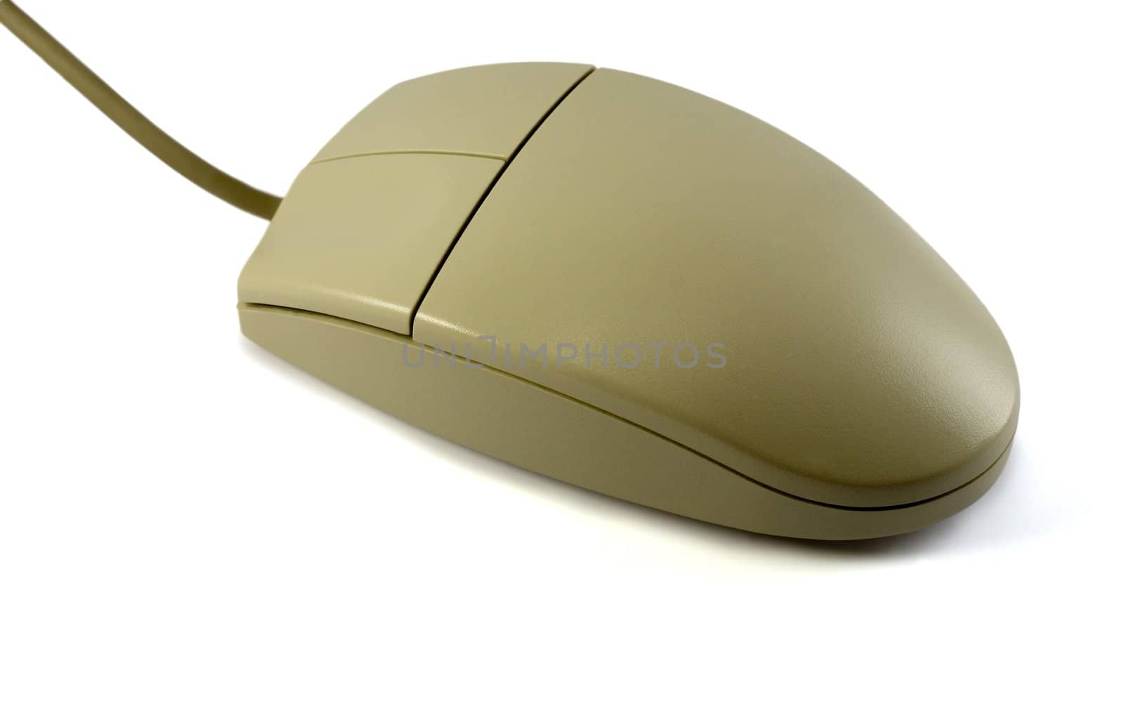 grey computer mouse,isolated on a white background