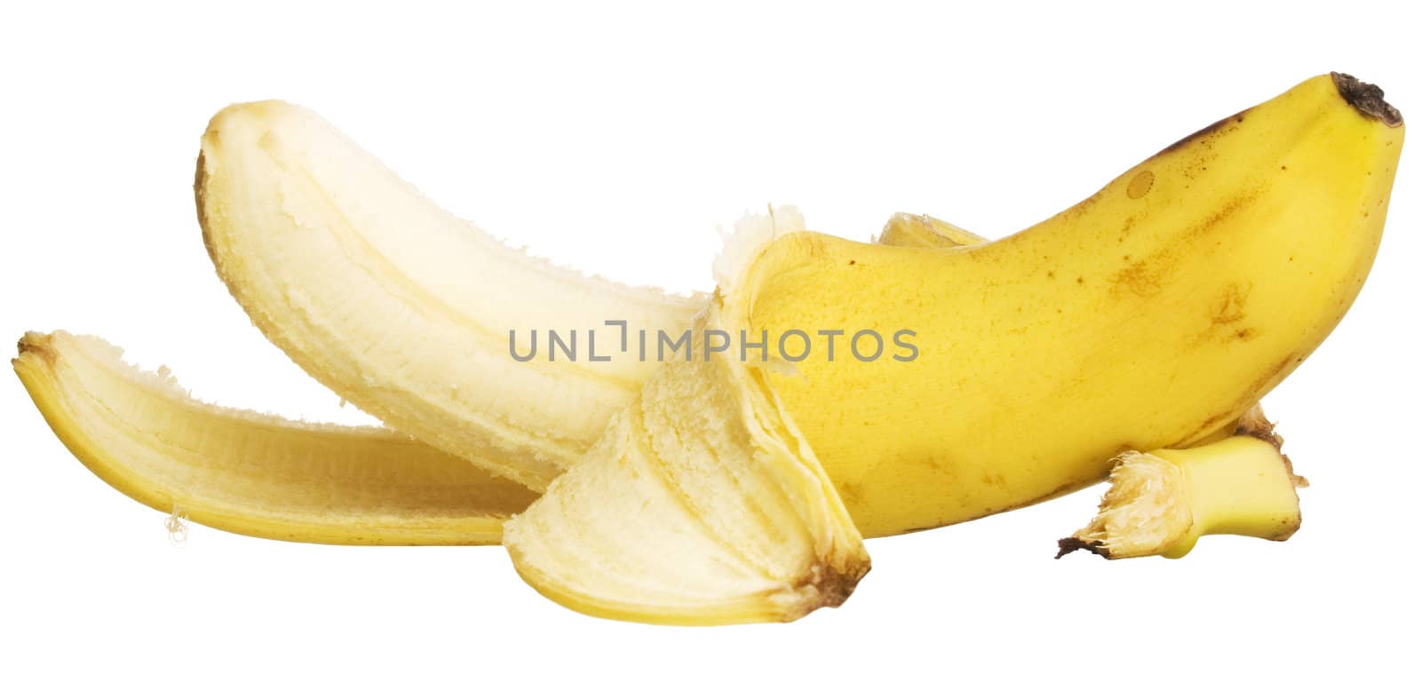 Banana isolated on white.