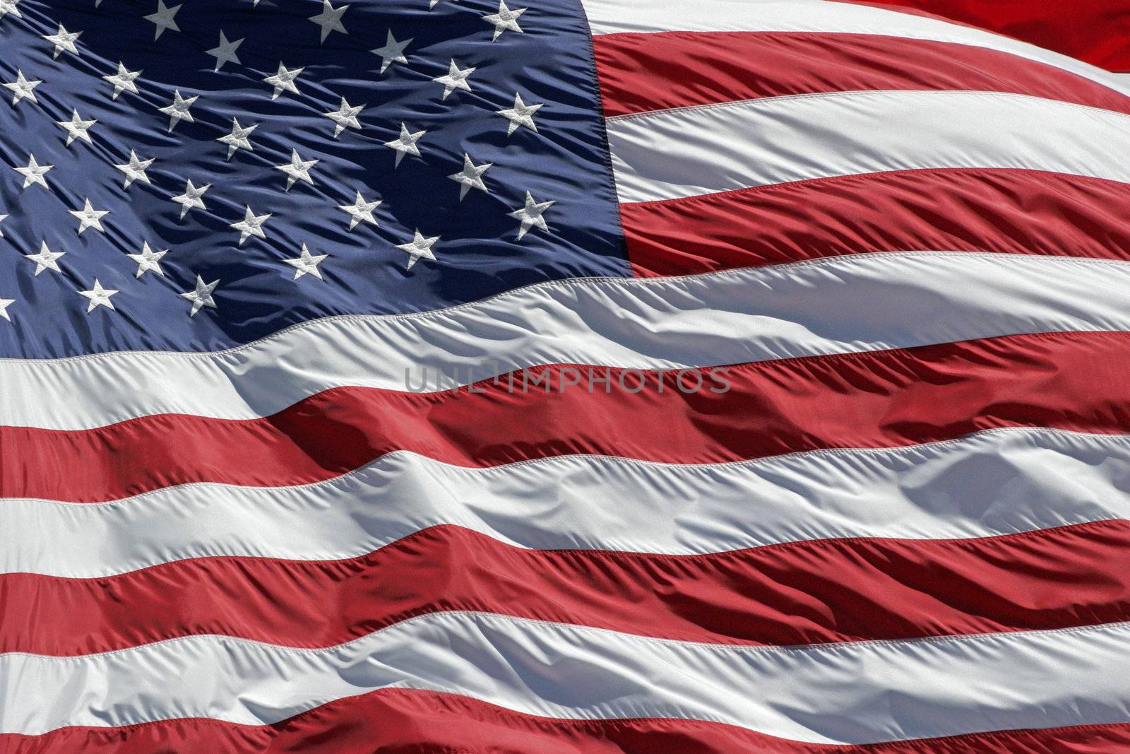 American USA Flag With Stars And Stripes in nice detailed photo