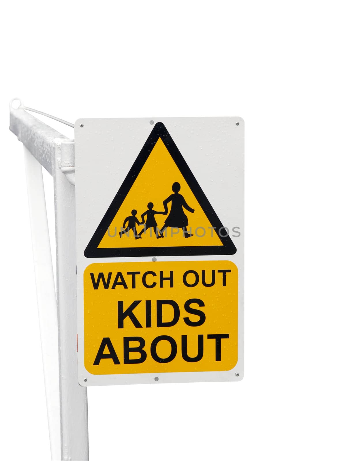 Sign Warnng to Watch out for Children by MargoJH