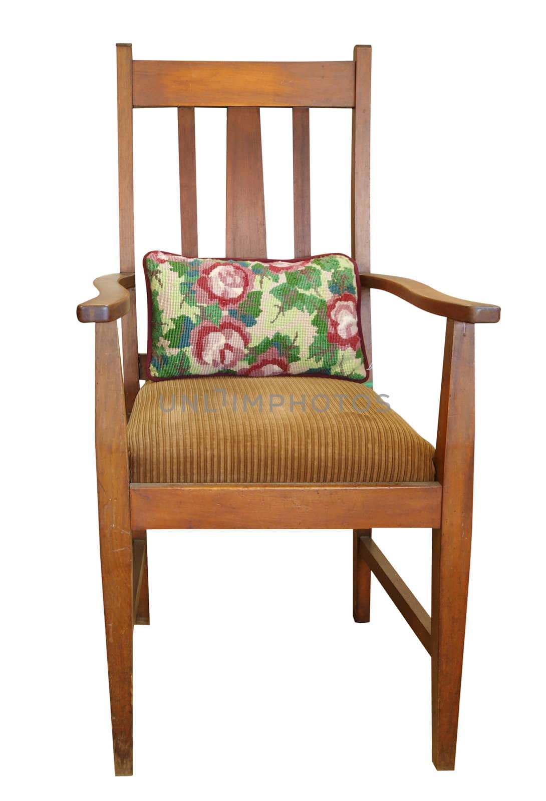 Antique Chair with Cushion by MargoJH