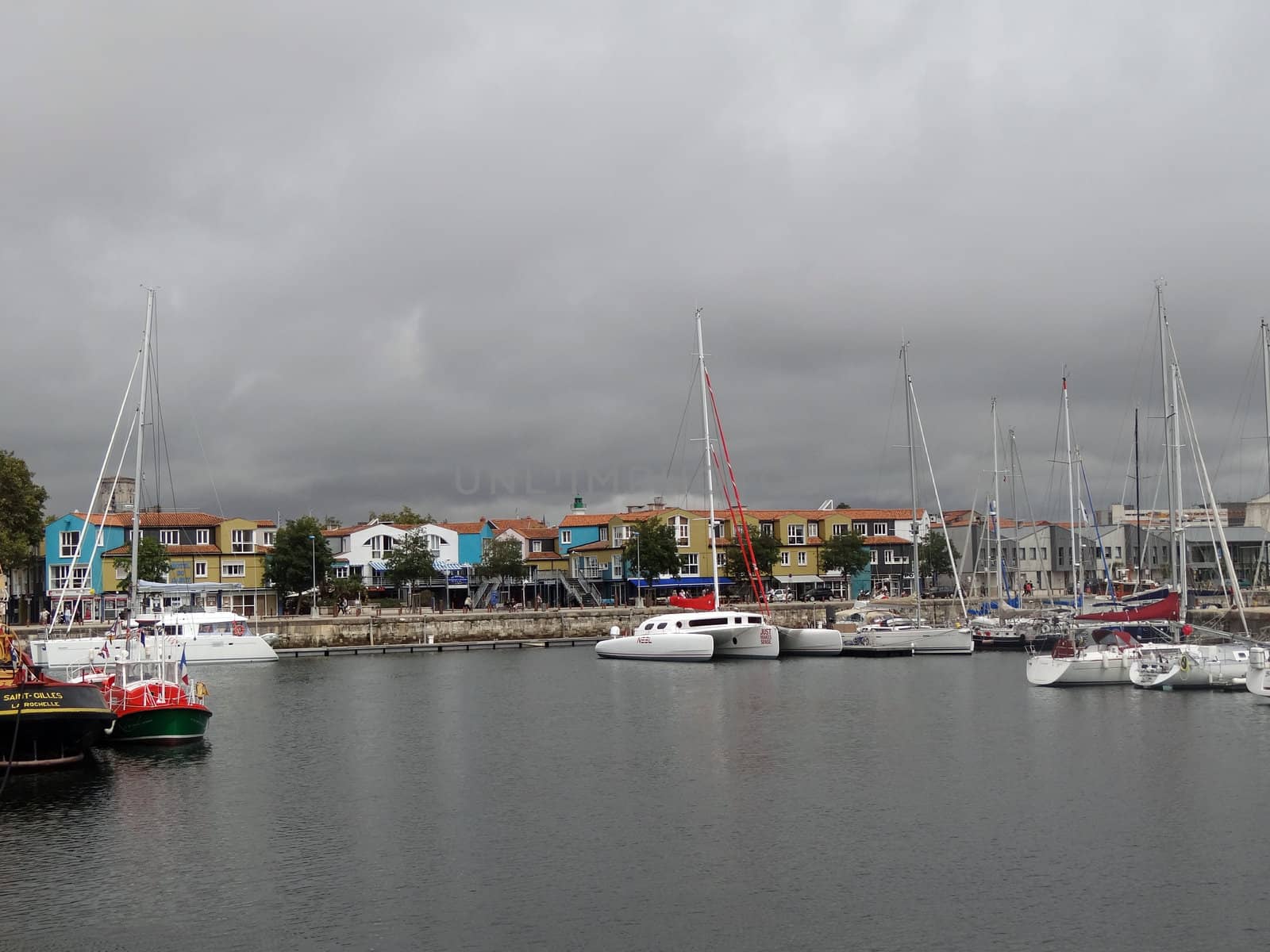port and quay fo La Rochelle in France