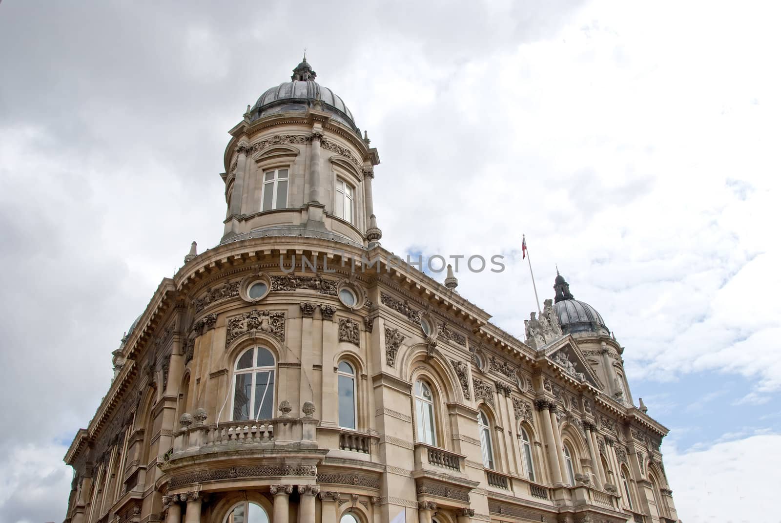 The Towers of an Ornate Civic Building In Yorkshire England