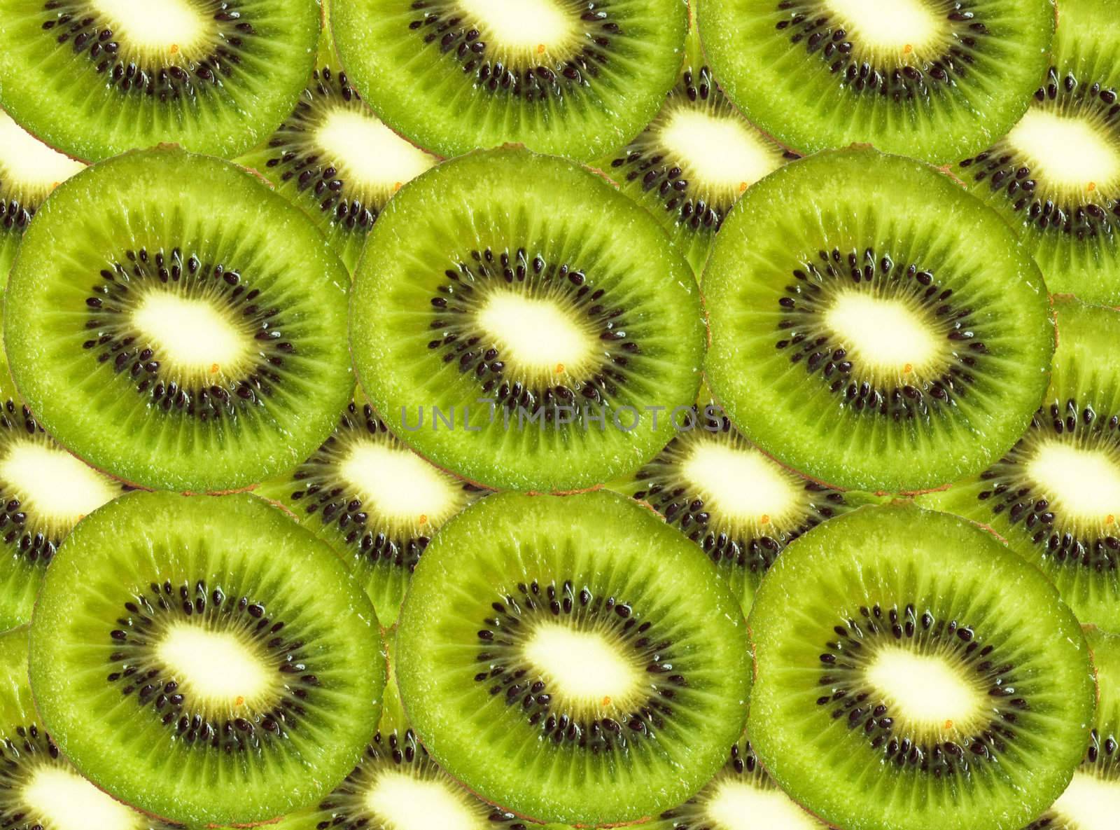 kiwi fruit slices  by schankz