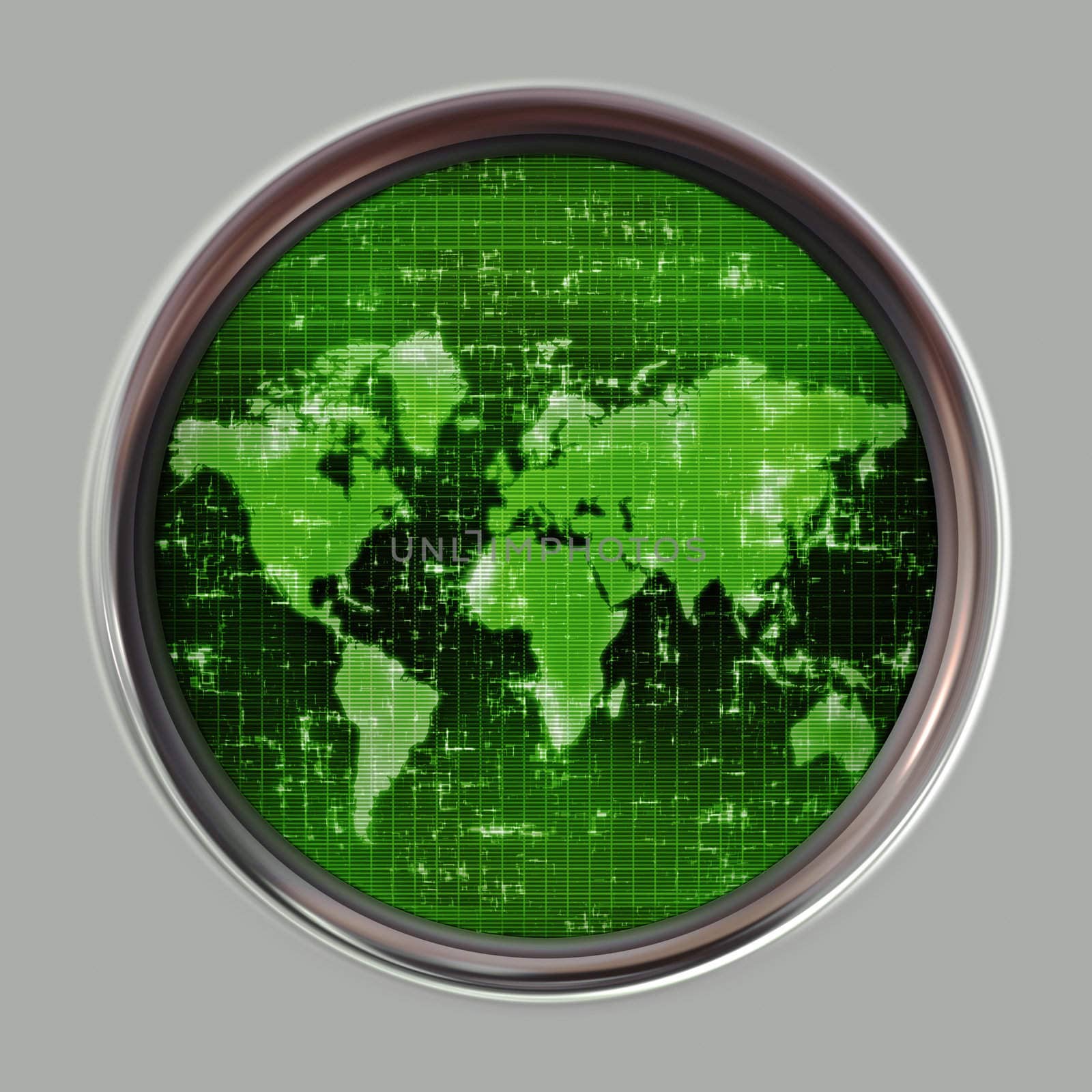 world map radar or sonar by clearviewstock