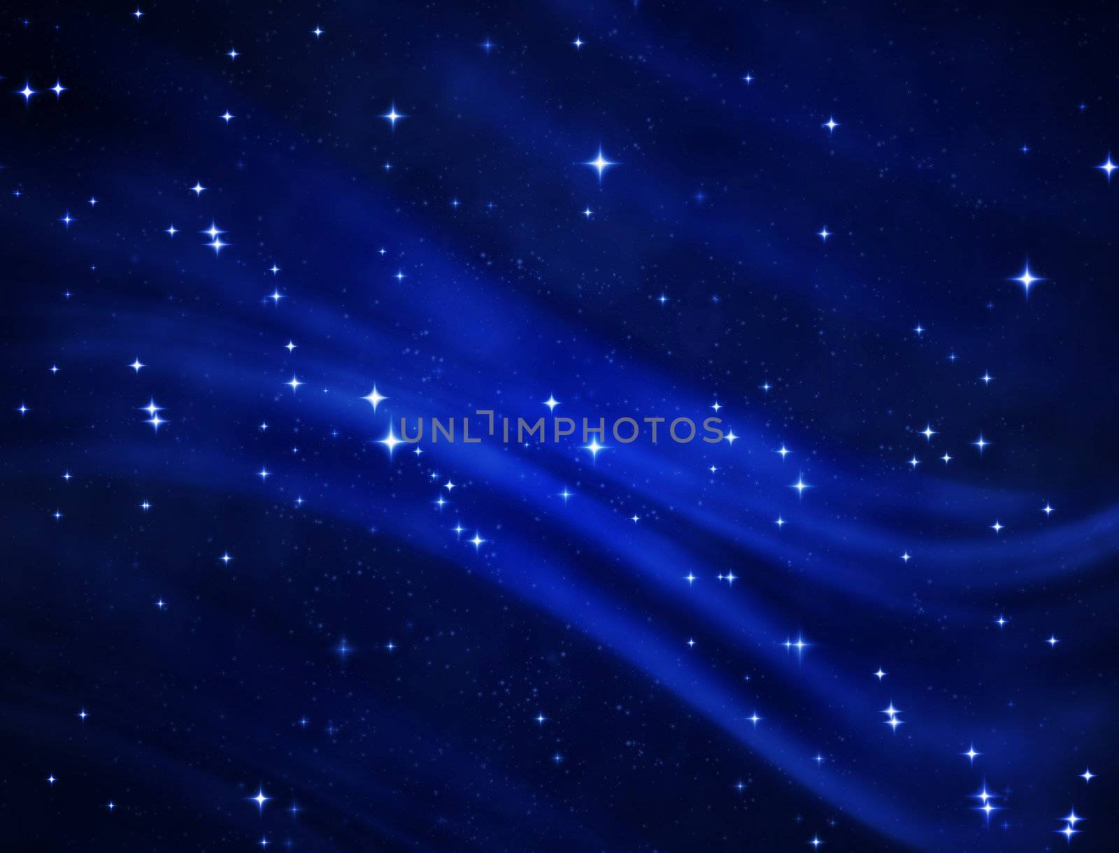 a nice blue star field of bright and shining stars