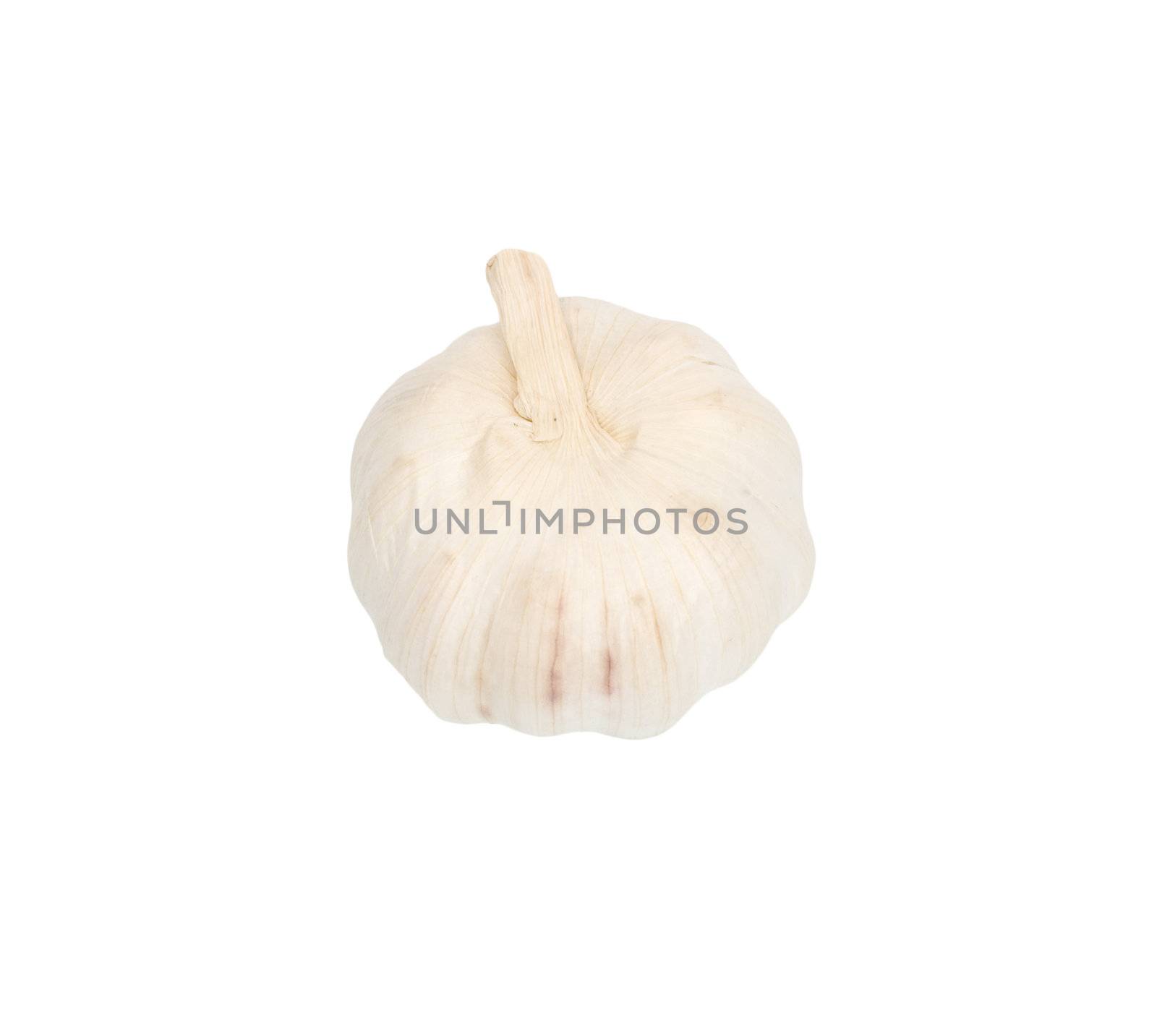 Garlic isolated on white background. 