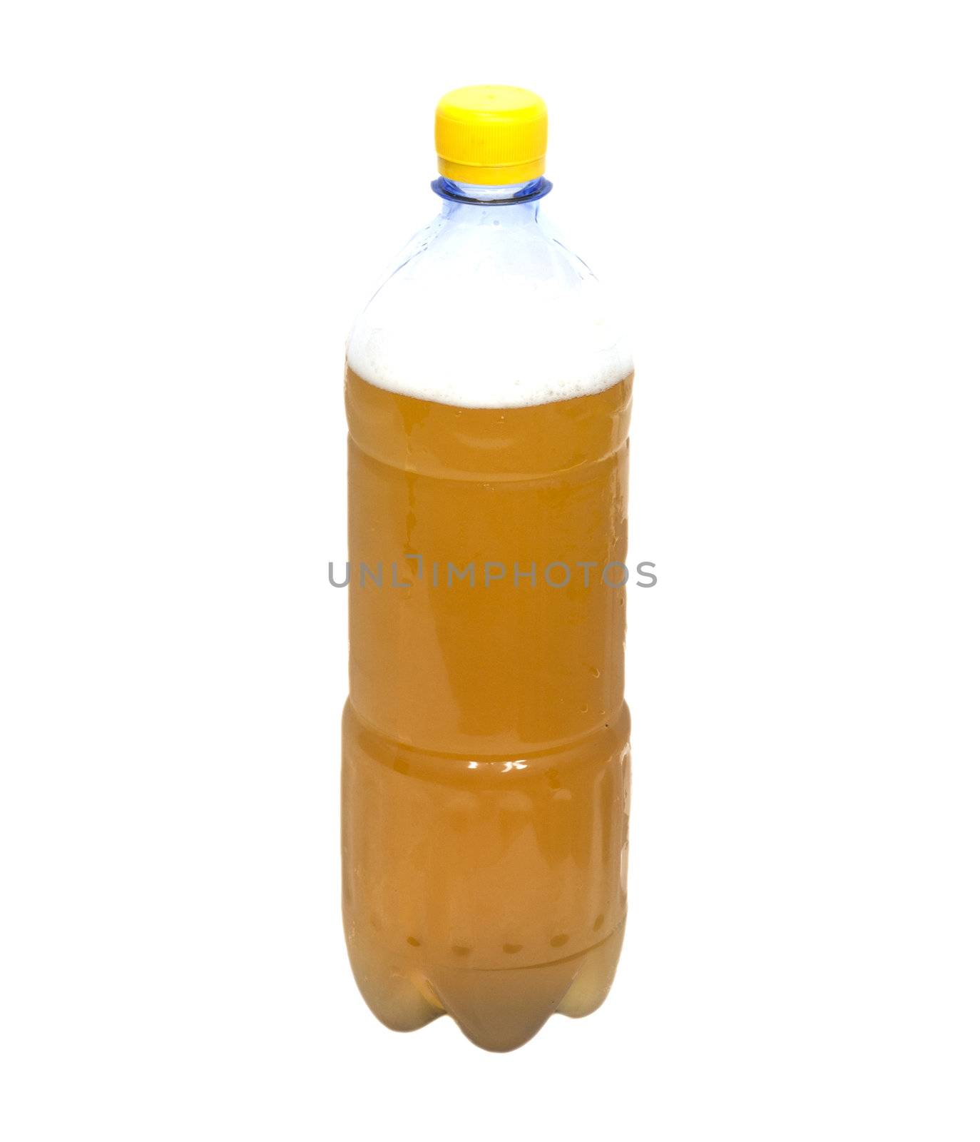 Beer collection - Lager beer bottle. Isolated on white background 