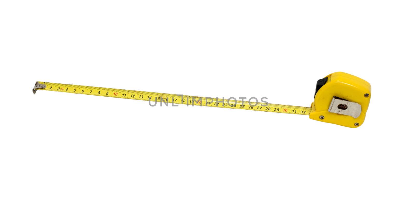 Tape measure isolated on white