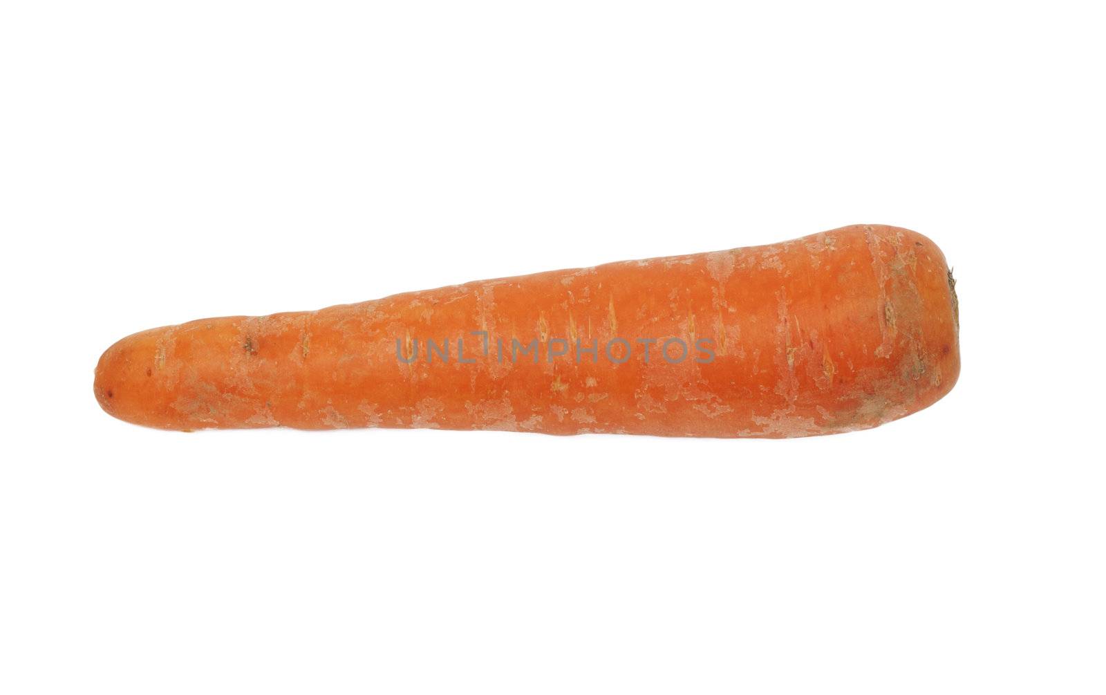 Fresh red carrot on white background 