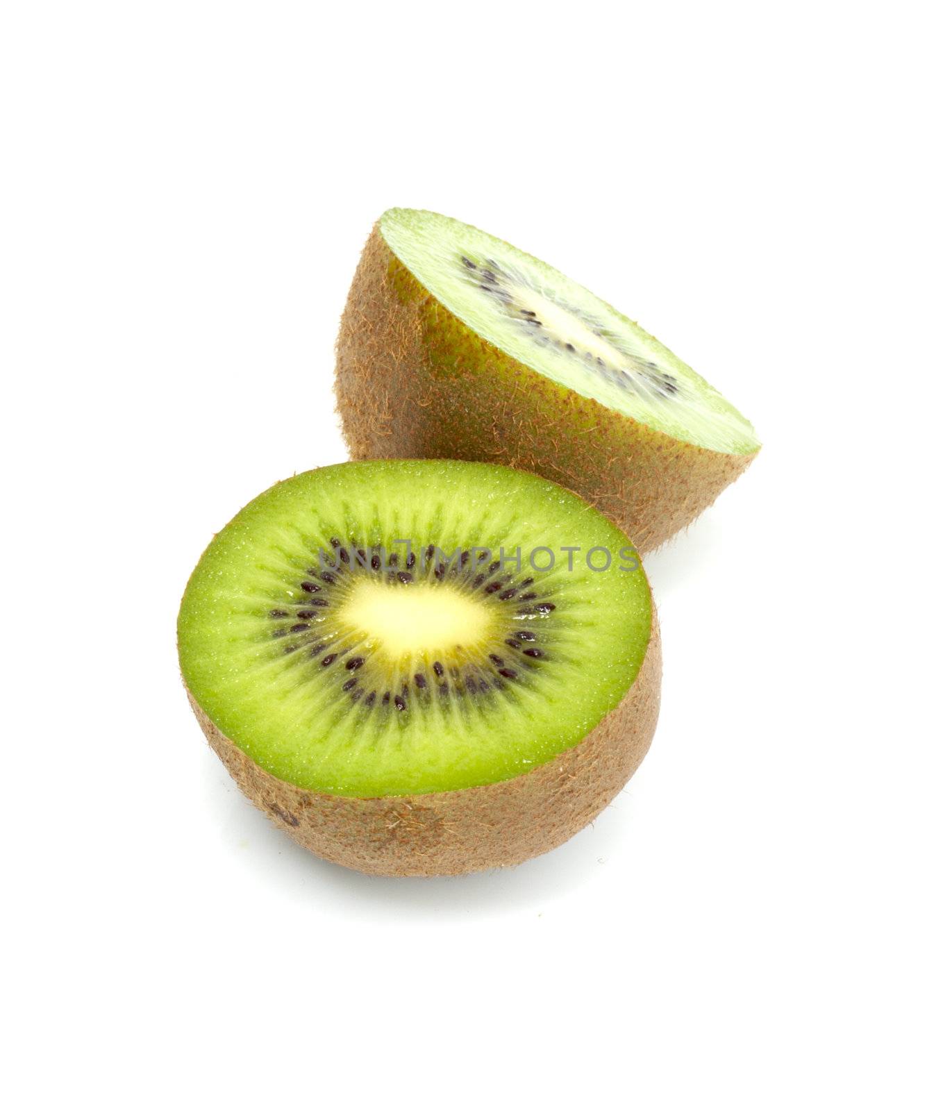 Kiwi Fruit Isolated on white background 