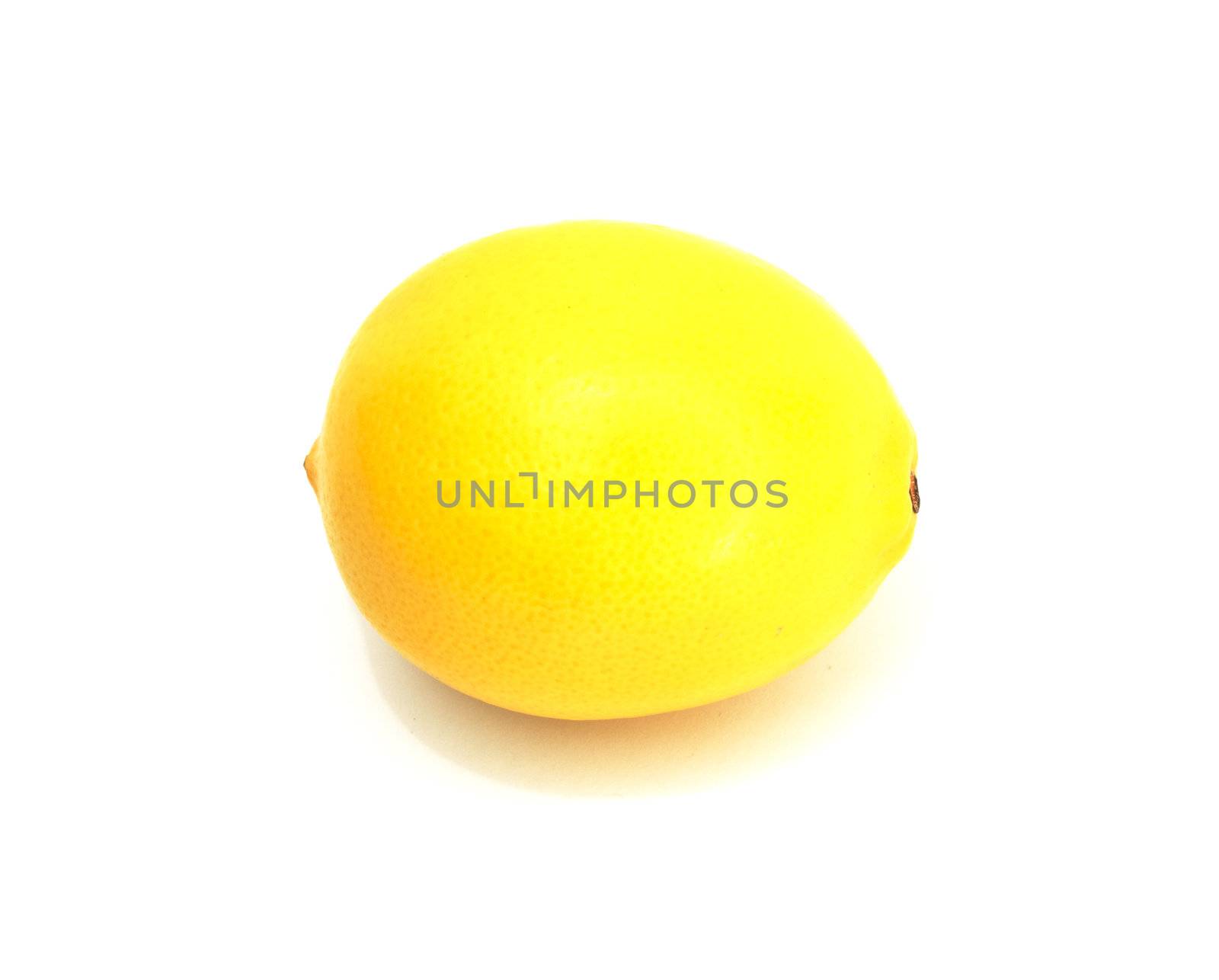 Lemon on a white background 