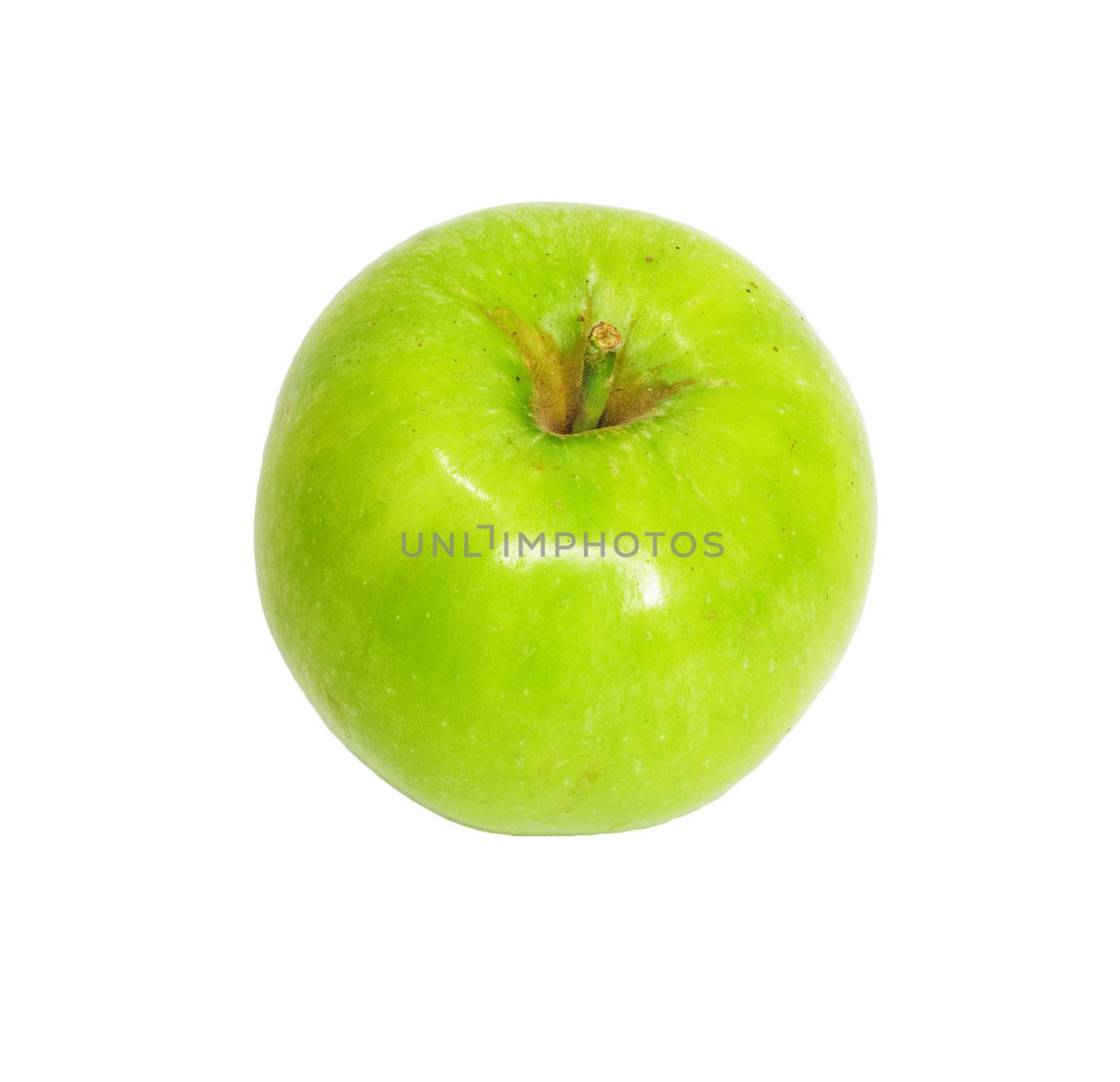 green apple isolated on white 