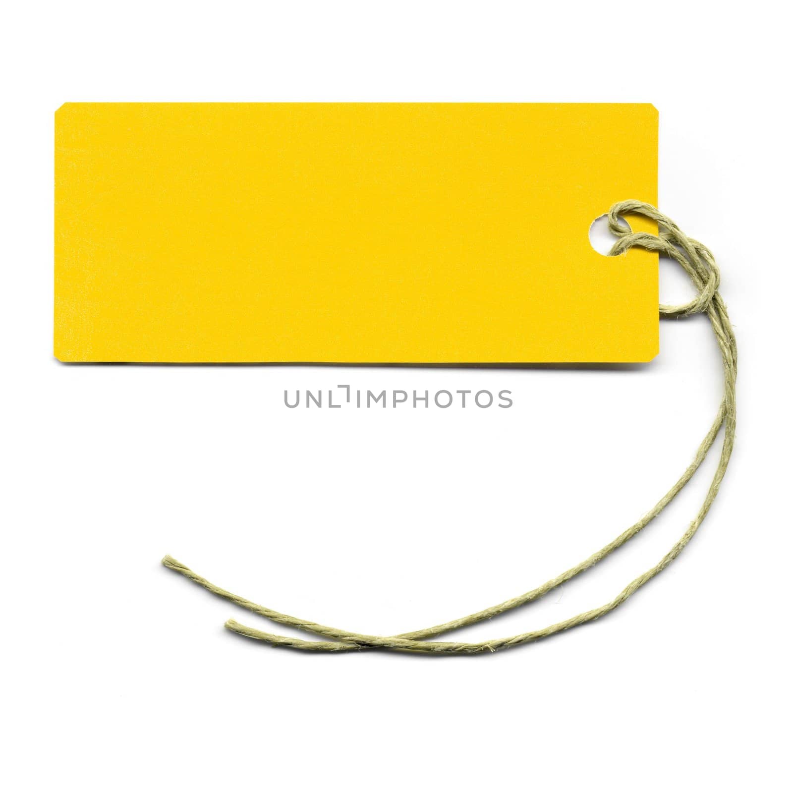 Price tag or address label with string
